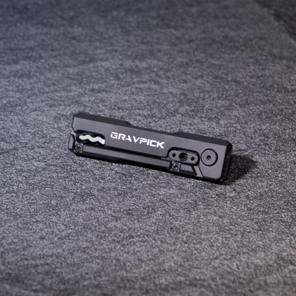 Grav Pick gravity-slide lock pick in its closed carry position